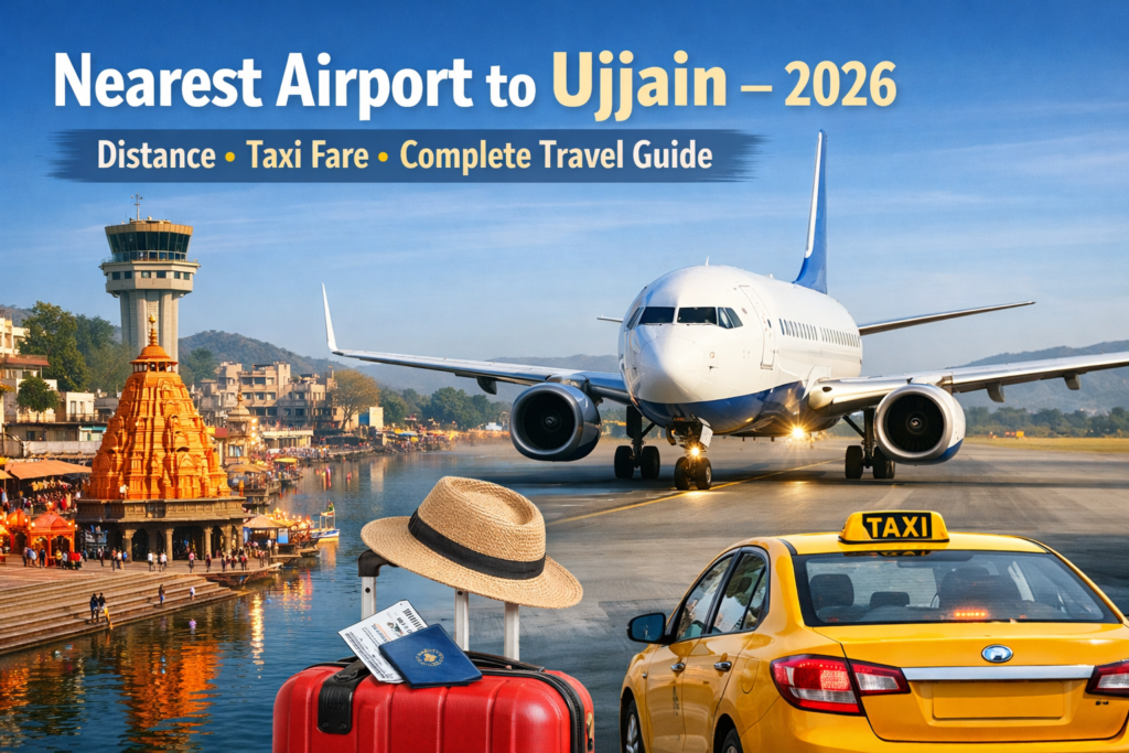 Nearest airport to Ujjain Indore airport distance taxi fare travel guide